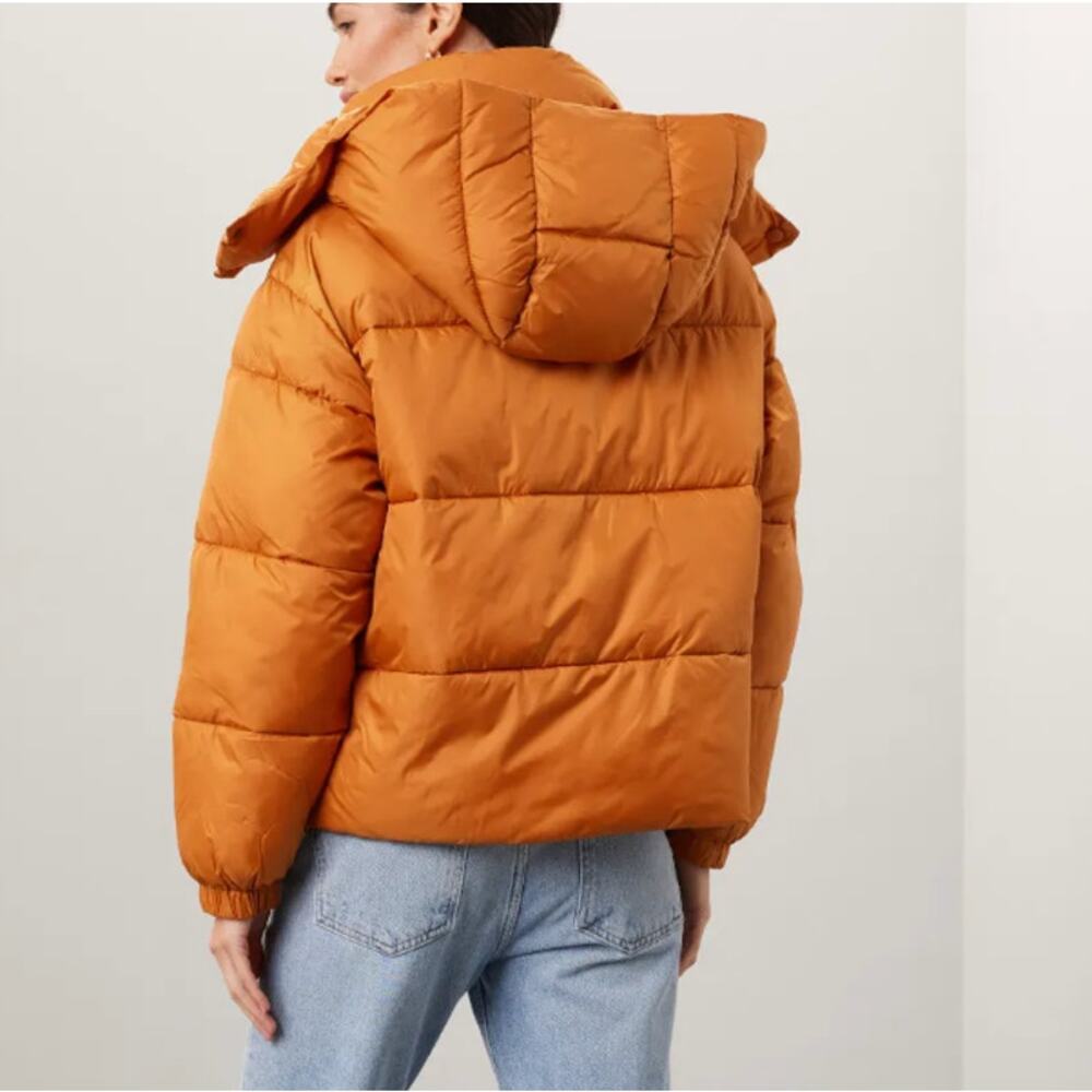 NVLT Copper Wonder Puffer Ski Jacket SMALL Hoodie Oversized Retro Designer $199 - Picture 3 of 10